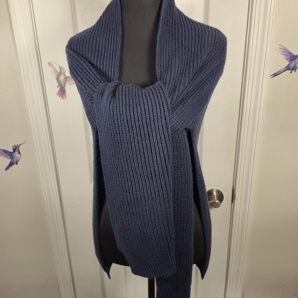 Free People Ribbed Knit Convertible Wrap Cardigan One Size